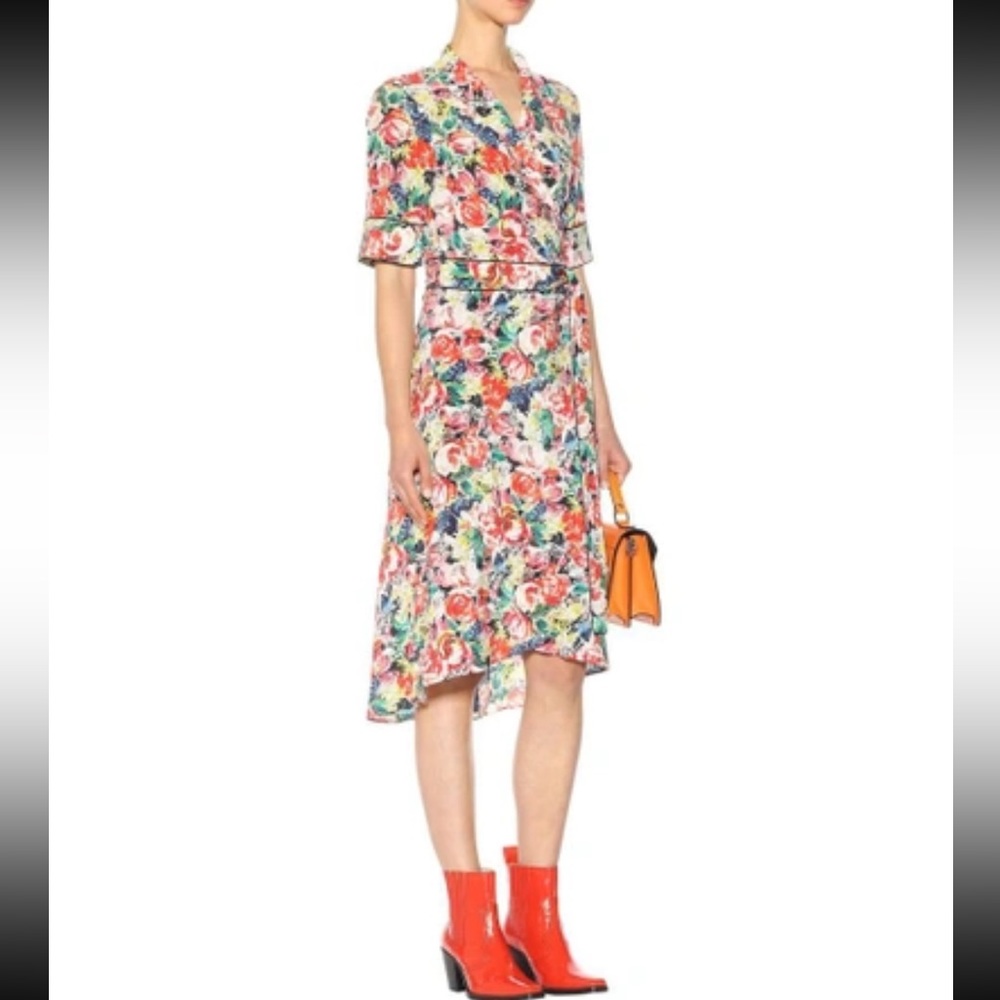 Ganni Silk Shirt Dress Size 34